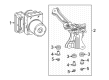 Toyota Corolla Cross ABS Control Module Diagram - 44050-0A180