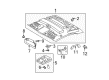 2007 Toyota Tundra Sun Visor Diagram - 74310-0C141-B1