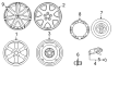 2005 Toyota Prius Wheel Cover Diagram - 42603-52030