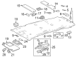 2024 Toyota Grand Highlander Sun Visor Diagram - 74310-0E260-C1