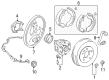 1999 Toyota RAV4 Backing Plate Diagram - 47043-42014