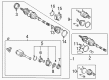 Toyota Matrix CV Joint Diagram - 43040-32040