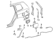 2002 Toyota Echo Fuel Door Hinge Diagram - 77360-0E010