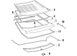 Toyota Celica Rear Door Striker Diagram - 69430-20060