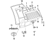 1997 Toyota Previa Door Lock Cylinder Diagram - 69055-95D00