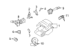 Scion Steering Column Cover Diagram - 45286-52934-B0