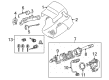 2007 Toyota Solara Door Lock Cylinder Diagram - 69005-AA010