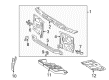 Toyota Radiator Support Diagram - 53201-35100