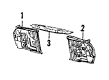 Toyota Land Cruiser Front Cross-Member Diagram - 57104-90A03