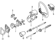 1995 Toyota T100 Steering Column Cover Diagram - 45286-34060-J0