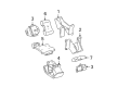 2017 Toyota Tacoma Engine Mount Diagram - 12311-75050