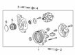 2023 Toyota Corolla Alternator Pulley Diagram - 27415-24010