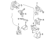 Toyota Corolla Alternator Bracket Diagram - 12511-88601