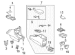 1997 Toyota Camry Cup Holder Diagram - 58837-AA011-B0