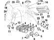 2006 Toyota Sequoia Instrument Panel Light Bulb Diagram - 84999-10250