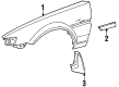 1985 Toyota Corolla Fender Diagram - 53801-1A770