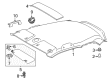 Scion Sun Visor Diagram - 74320-74070-B0