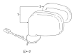 2004 Toyota MR2 Spyder Car Mirror Diagram - 87910-17330-B1