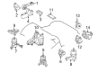 2019 Toyota Highlander Engine Mount Diagram - 12311-31110