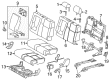 2014 Toyota Tundra Seat Cover Diagram - 71078-0C310-B4