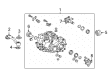 2017 Toyota Highlander Differential Mount Diagram - 52380-48120