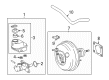 2021 Toyota Tacoma Brake Booster Vacuum Hose Diagram - 44774-04030