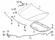 2023 Toyota Corolla Hood Hinge Diagram - 53410-02510