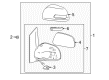 2012 Toyota Sienna Mirror Cover Diagram - 87915-08010