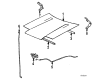 1985 Toyota Corolla Hood Hinge Diagram - 53410-12061