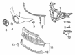 Toyota C-HR Grille Diagram - 53102-10080-E0