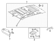 2021 Toyota Tundra Sun Visor Diagram - 74320-0C441-B1