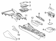 2022 Toyota GR Supra Cup Holder Diagram - 55620-WAA01