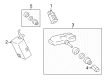 2022 Toyota Avalon TPMS Sensor Diagram - 42607-02050