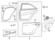 2015 Toyota Camry Weather Strip Diagram - 67887-06080