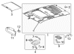 Toyota Sun Visor Diagram - 74310-0C291-B1