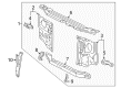 1995 Toyota Tacoma Radiator Support Diagram - 53201-04050