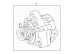 2021 Toyota Sequoia Alternator Pulley Diagram - 27411-38090