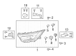 2023 Toyota bZ4X Headlight Diagram - 81542-48010