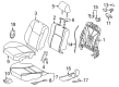 2015 Scion tC Seat Cover Diagram - 71071-21430-B2