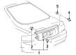 1996 Toyota Celica License Plate Diagram - 75082-20280-B0