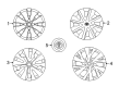 Toyota Yaris Wheel Cover Diagram - 42602-52520