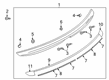 2020 Toyota Yaris Spoiler Diagram - 76085-WB002