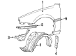 Toyota MR2 Fender Diagram - 53801-17110