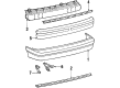 1990 Toyota Tercel Bumper Diagram - 52159-16220