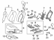 2020 Toyota Camry Seat Cover Diagram - 71073-06V92-A6