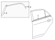 2011 Toyota Corolla Door Moldings Diagram - 75730-02190