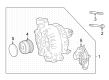 Toyota Grand Highlander Alternator Pulley Diagram - 27415-0W320