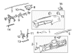 2012 Toyota Matrix Glove Box Diagram - 55303-02260-B0