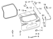 2021 Toyota Highlander Rear Door Striker Diagram - 69430-0E070