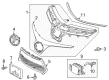 2019 Toyota Corolla License Plate Diagram - 52114-02110